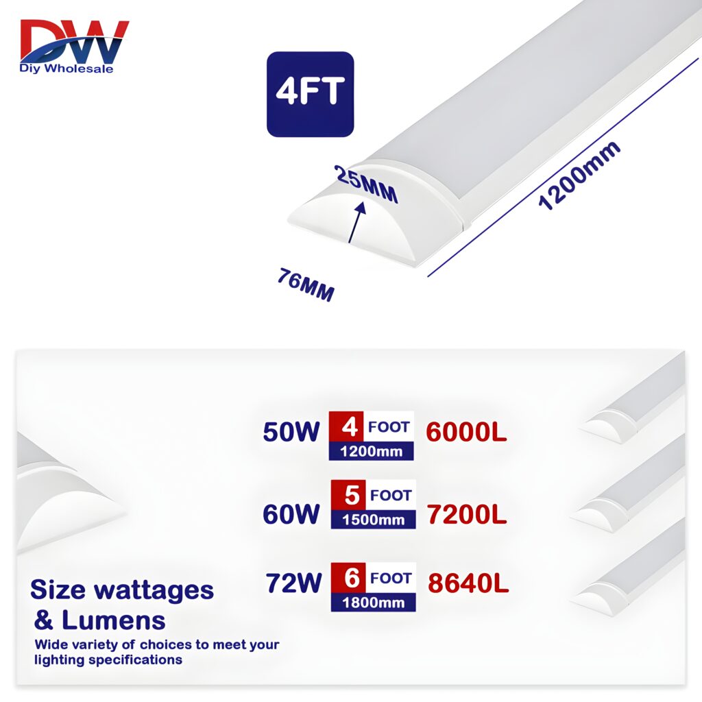 4FT LED Batten Light